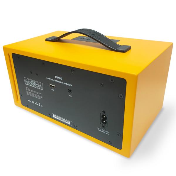 Enceinte Bluetooth en bois de 80W avec TWS et batterie rechargeable