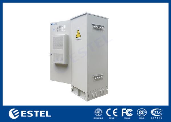 Cerco exterior de aço inoxidável 750x700x2000 das telecomunicações 38U da única parede com condicionador de ar da C.C.