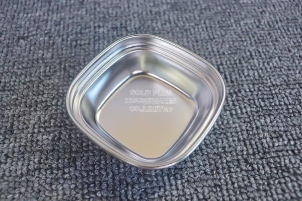 Chinese factory rectangular stain dipping plates restaurants serving dishes  3 compartment divided sauce dishes