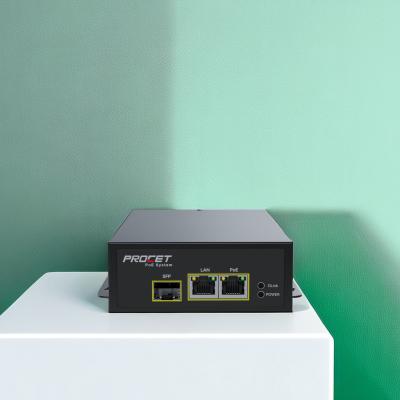 Procet Gigabit Data Rates 1.36a Poe Media Converter Outdoor With Ieee802.3bt