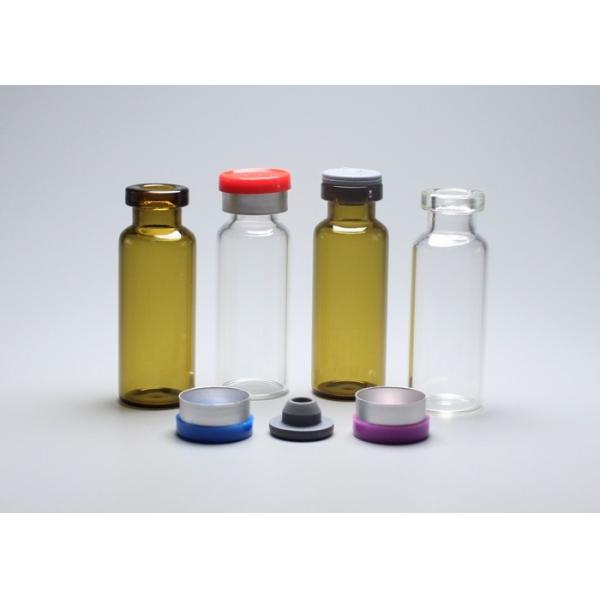 4ml Clear or Amber Empty Medicinal Tubular Glass Vial Bottle Container
