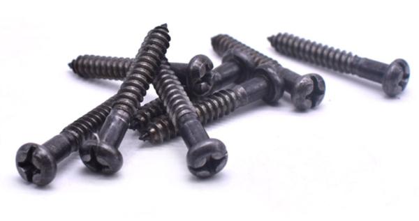 Black Oxide Steel Combination Slotted/Phillips Drive Pan Head Self Tapping Screws