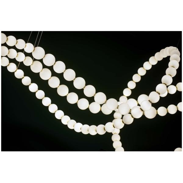 Pearl Necklace Buddha Glass Ball Villa Hotel Creative Design Luxury High-End Chandelier Non-Standard High-End Custom