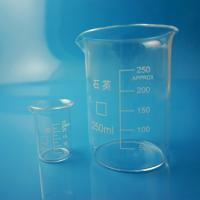 Copo de medição de vidro de quartzo do cilindro de grande resistência para o laboratório científico