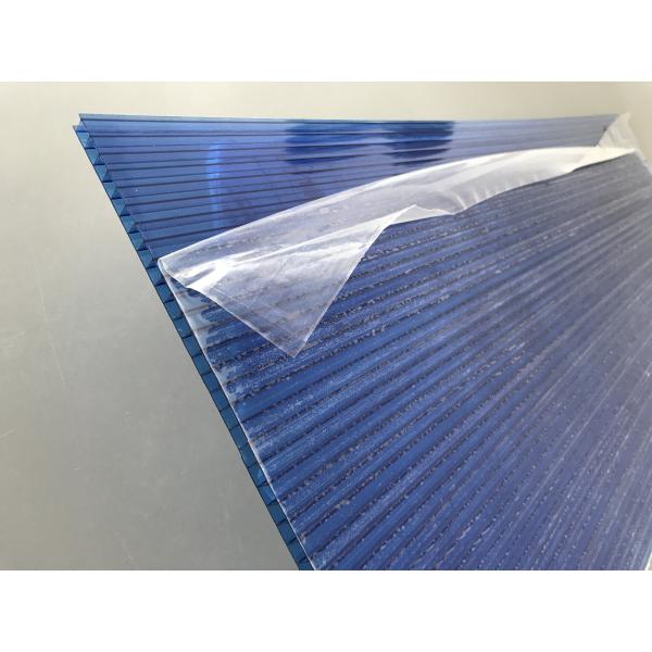 La techumbre azul del policarbonato cubre grueso de la materia prima 6m m de /de Makrolon