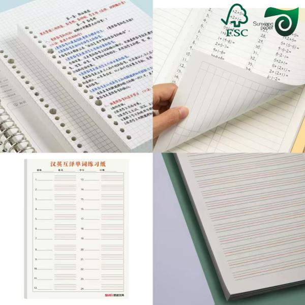 40 gm 50 gm OBA Libre sans revêtement sans bois feuilles de papier d'affichage sans revêtement légères FSC SGS