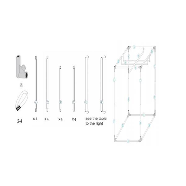 Dark Room Grow Room Tent , Indoor Greenhouse Grow Tent  Green Cultured Custom