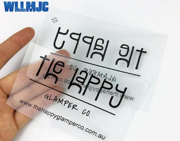 Printable Heat Press Neck Labels , Custom Made Heat Transfer Clothing Tags