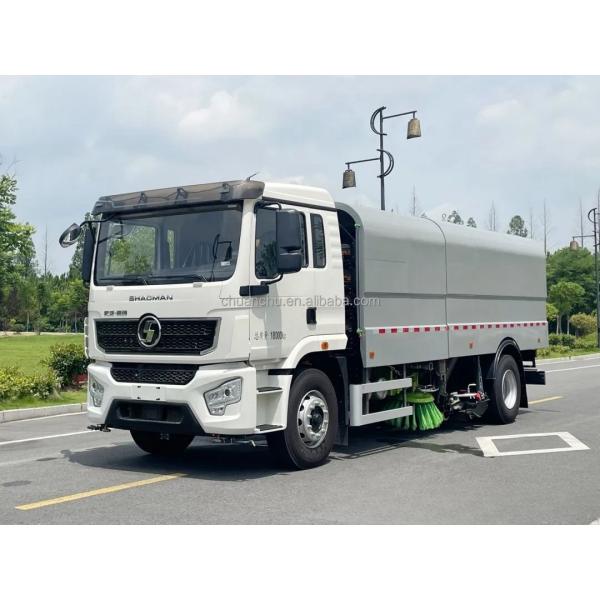 18T Electric Road Sweeper Truck Durable Washing Sweeping Custom's Requirement Pure Electric Energy Type
