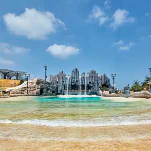 Thrilling swim Wave pool Water Park Commercial water amusement ocean waves