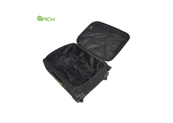 600d Printing Smooth Hard Shell Suitcase , 4 Wheel Spinner Luggage