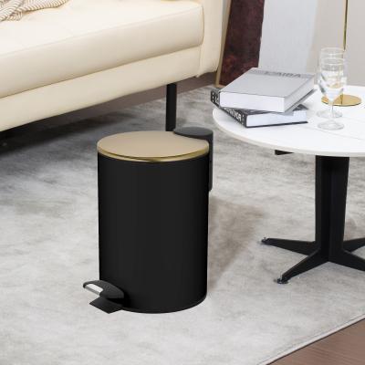 Caixote de lixo de aço inoxidável com tampa de rolamento 3L 5L 8L 12L 20L 30L