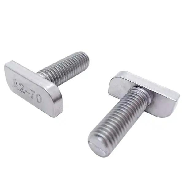 SS2205 2507 M8 M10 T Head Track Bolt Super Duplex Stainless Steel Hardware Fasteners