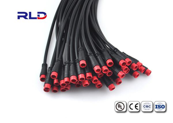 Share Electric Bike Small Waterproof Wire Connectors ,  Socket Wire M8 Waterproof Connector Cable