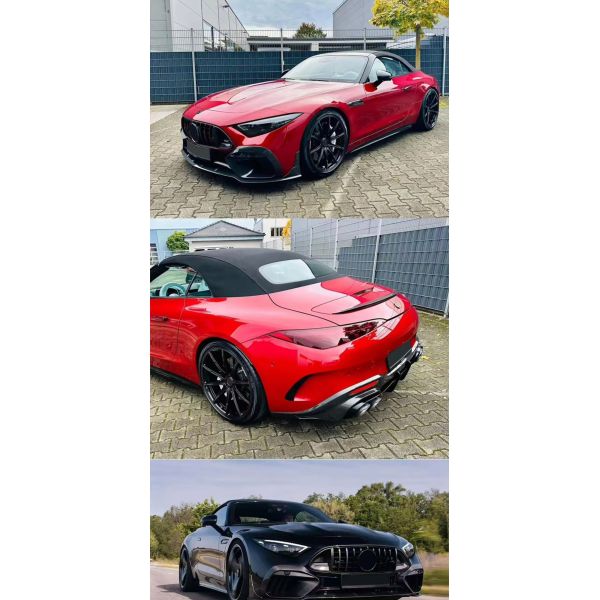 Black Mercedes SL63 Body Kit Brabs Style Dry Carbon Body Kit