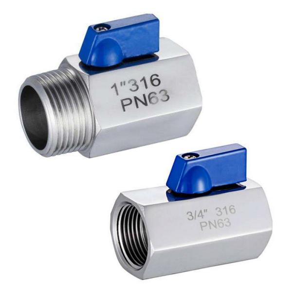 Stainless Steel And Brass Thread End Pn63 Casting Ball Valve