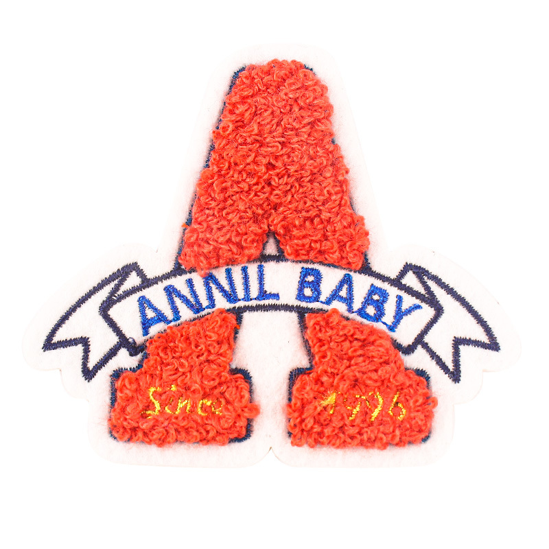 Custom Embroidered Large Patch Designer 3d Embroidery Iron on Chenille Patches for Men's Jackets