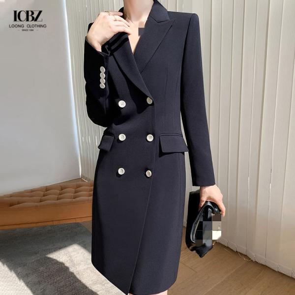 Pantalones con patrón sólido y chaqueta con chaleco de tamaño más grande para vestir de oficina traje de dama