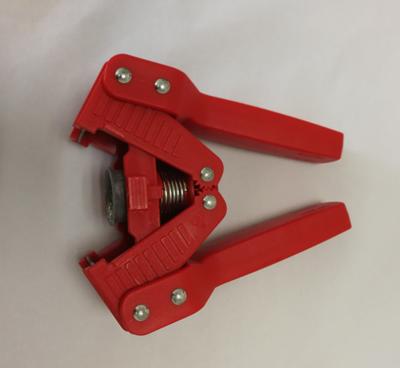 Double Lever Manual Bottle Capper Plastic Red Color With Built In Magnet 