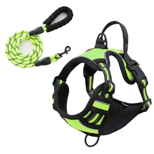 Durable Oxford Waterproof Harness Reflective Leash Bandana Outdoor Safety Custom Dog Adventure Kit