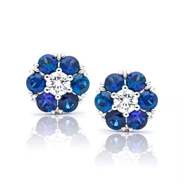 14K 18K  24KGold Plumeria Full Hoop Earrings A Must-Have for Your Jewelry Collection