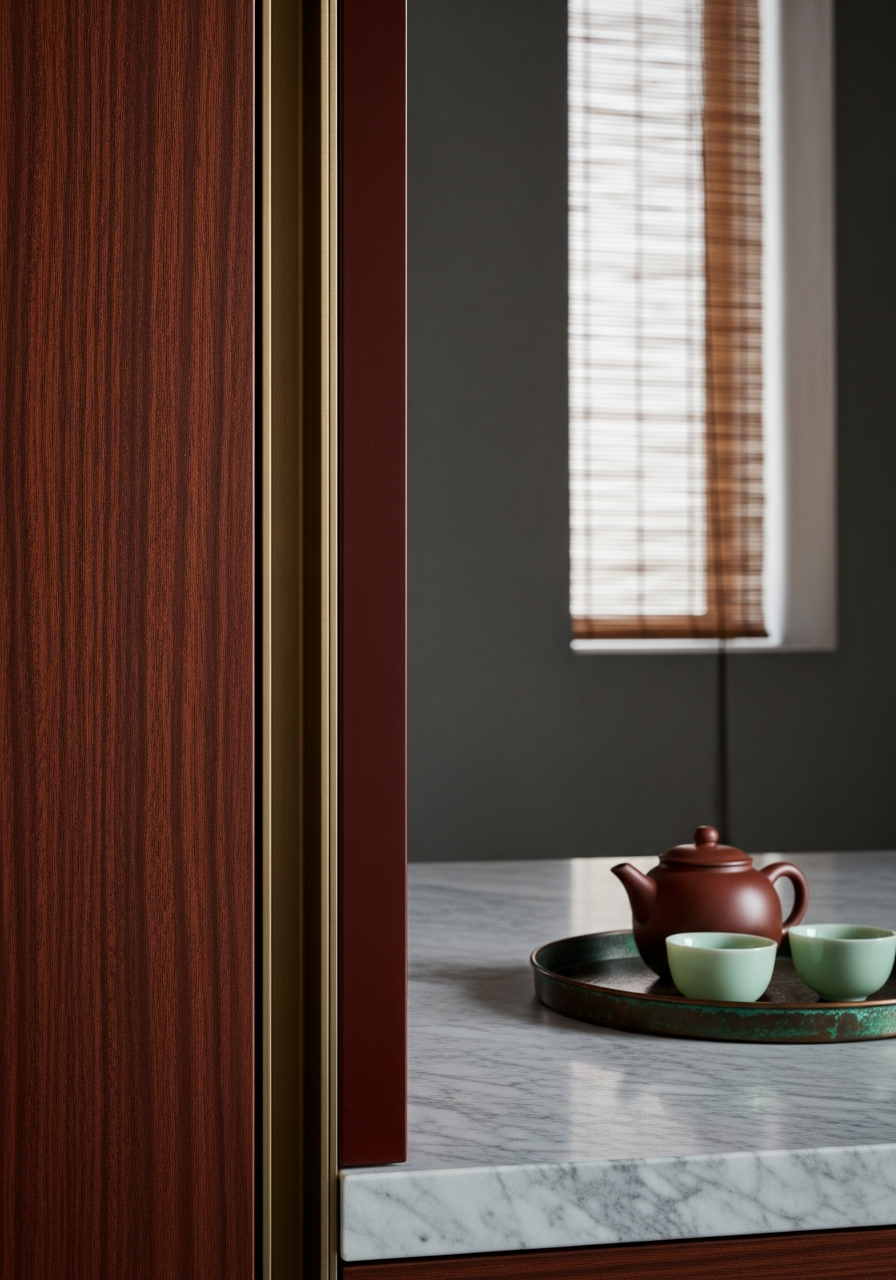 New Chinese Rosewood Walk-In Closet in 304 Stainless Steel