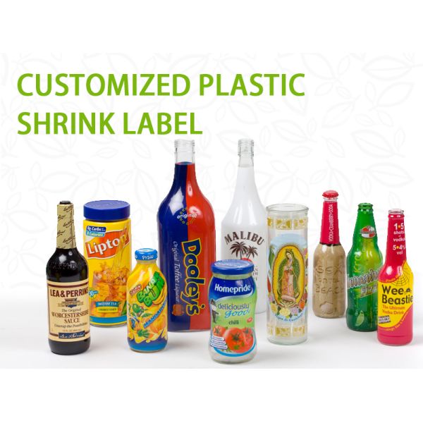 Clear Custom Shrink Wrap Labels With Perforation Food Safe Wrap Daily Packaging For Bottles