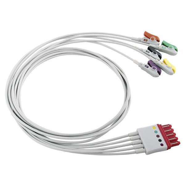 P-hilips M1978A M1976A 989803125881 ECG Leadwires 5 Lead Cable Lead wire IEC Clip MP 40 IntelliVue M1167A  MRx