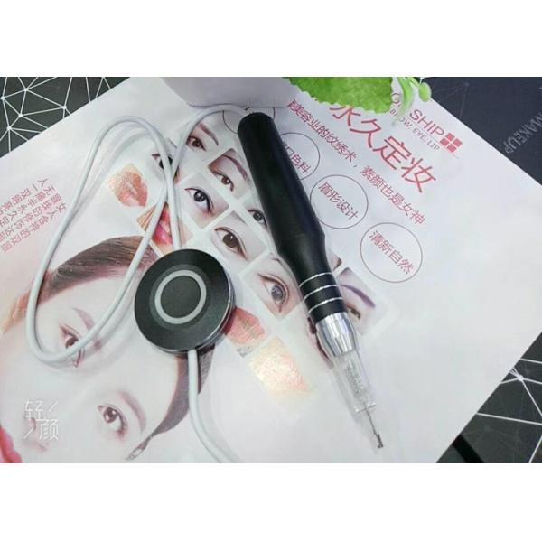 Black Permanent Makeup Tattoo Eyebrow Pen Machine For Eyebrow / Lip Tattoo