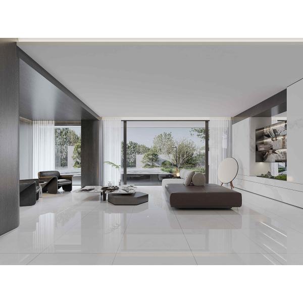 Tiles de porcelana de ladrillo de fuego de mármol 800x800mm gris pulido y glaseado para oficinas resistentes a las manchas