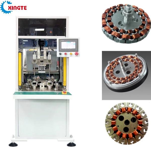 2 Stations Automatic Stator Ceiling Fan Winding Machine High Speed 4.5KW