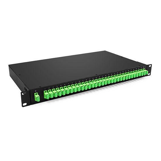 1x32 Fiber Optic PLC Splitter 1U 19 Rack Mount SC/APC SM