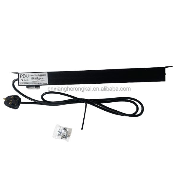 Customized Support English Standard 19inch Rack Mount Power Strip for Network Cabinet