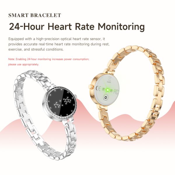 L6 Smartwatch Zinc Alloy Heart Rate Monitoring Answer Call Menstrual Cycle Management Women's IPS Display IP67 Waterproof