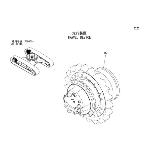 Уменьшитель скорости 9256990 9255876 ZAXIS270-3 ZX280LC-3 Редуктор скорости