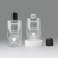 400 ml 500 ml garrafas de loção de plástico transparente garrafa de shampoo de ombro plano de plástico