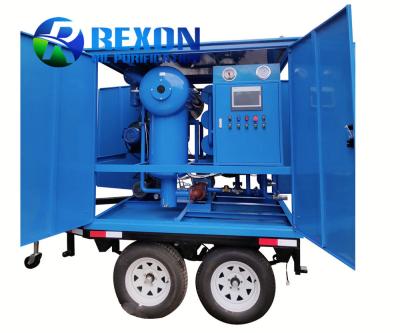 Transformer Oil Purifier with Mobile Trailer and Weather-proof Canapy for Insulating Oil Filtration Maintenance