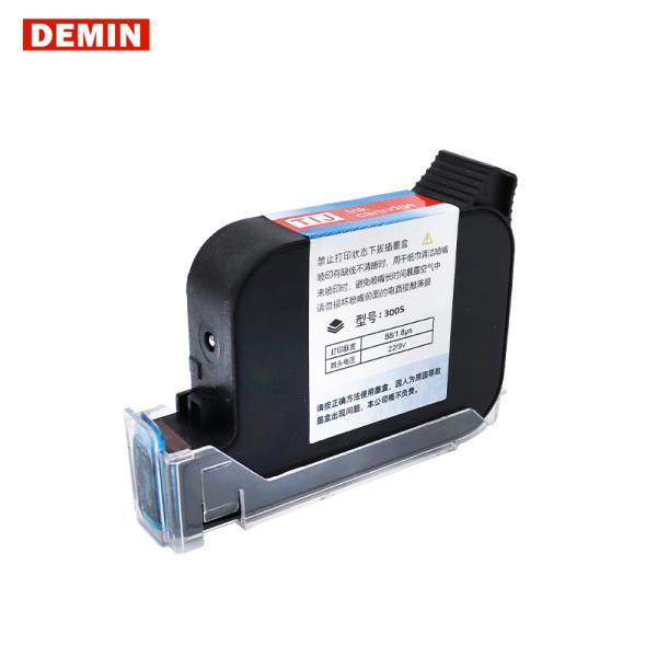 Demin 300S Half Inch Compatible Printer Ink High Adhesion Black Ink Cartridge for Inkjet Printer Universal 12.7mm Dtf Ink