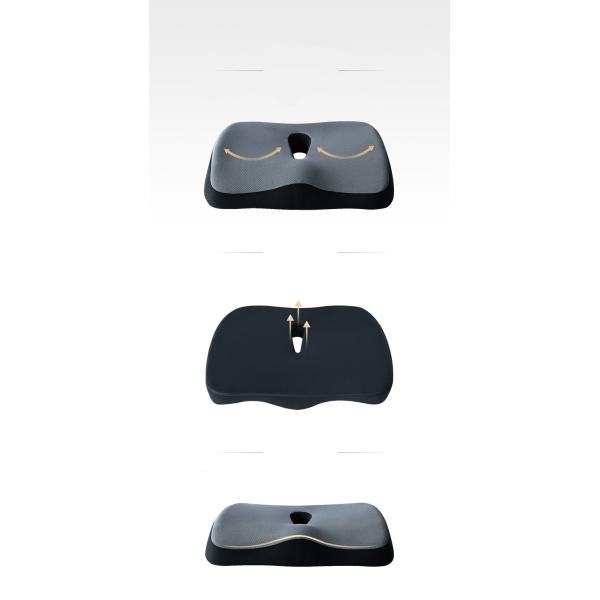 Memory Foam Seat Cushion for Butt Knitted Increase Height Reduce Pressure Breatheable
