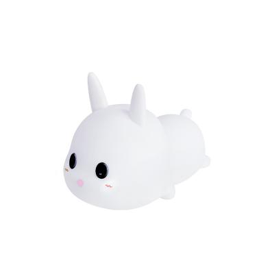 Lovely LED Silicone Night Light Rabbit Night Lights For Home Decor Children's Sleep Training