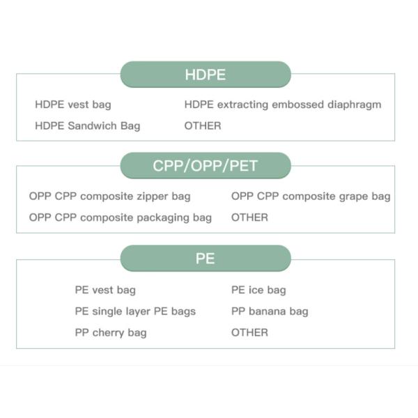 80 Micron Embossing CPE Plastic Die Cut Handle Bags