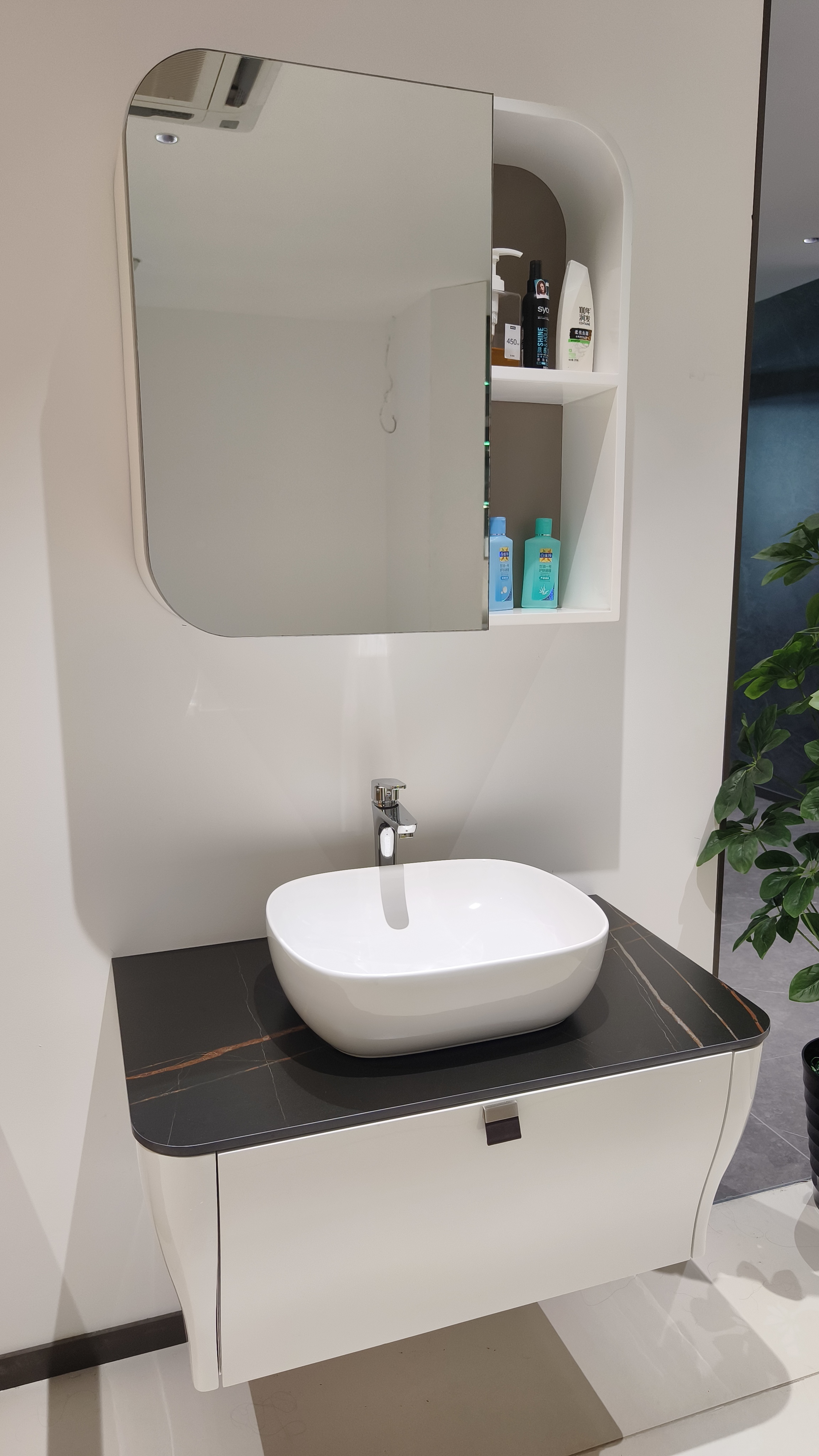 Stainless Steel Bathroom Vanity Waterproof Rustproof Mold Free For Home Commercial