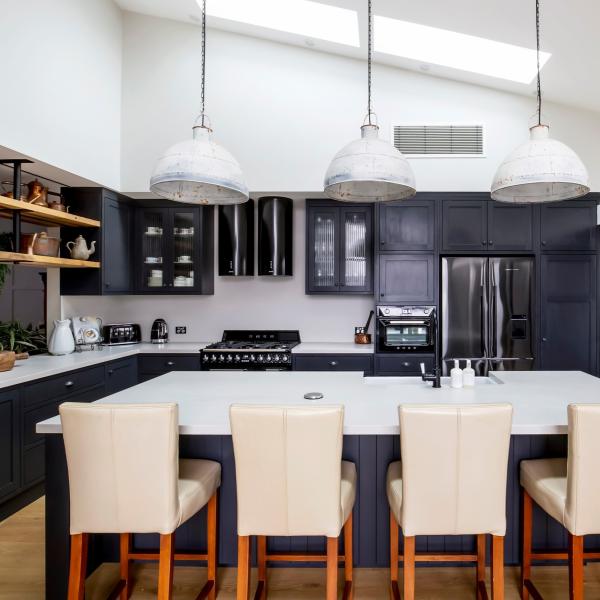 Carb P1 Lacquer Kitchen Cabinet Organizer Industrial Style Black Shaker Kitchen Sets