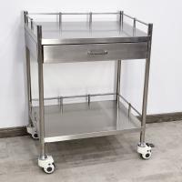 Chariot en acier inoxydable chirurgicale avec tiroirs verrouillables Organiseur d'équipement médical pour les cliniques