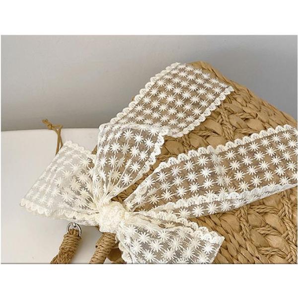 2024 Shoulder Bags Tote Bag Mexico French Basket Straw Weave Beach Bags Women Striped