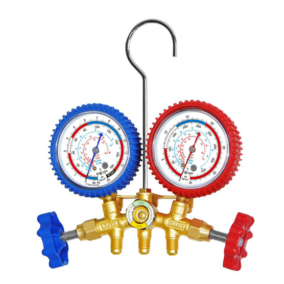 Pressure Gauge Pressure Measuring Instruments Named Brass Single Manifold For Refrigeration Hvac