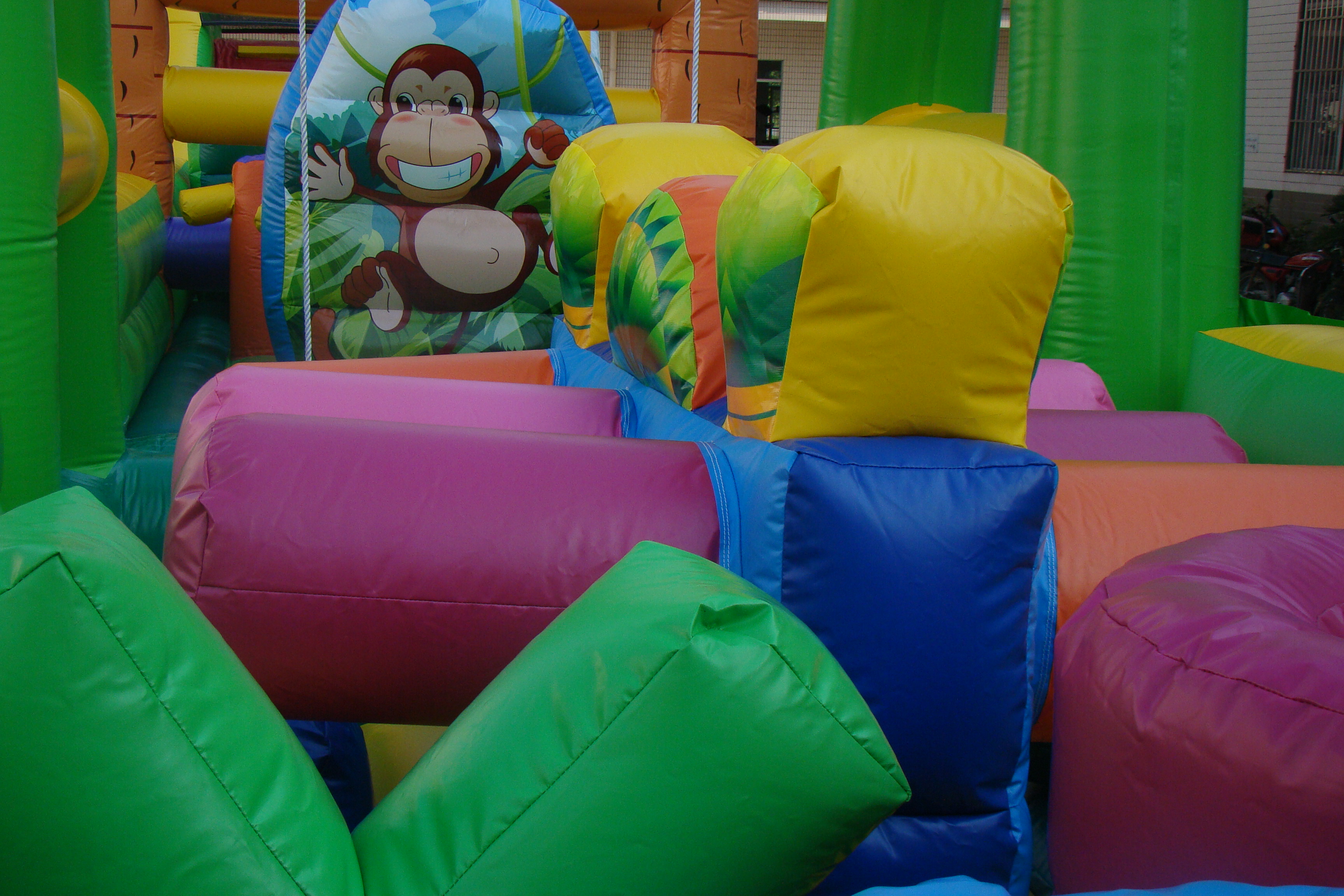 Customize Inflatable Bouncy House Kids Obstacle Course/ Inflatable Trampoline for Kids Jumping Castle Fun Activity for Sale