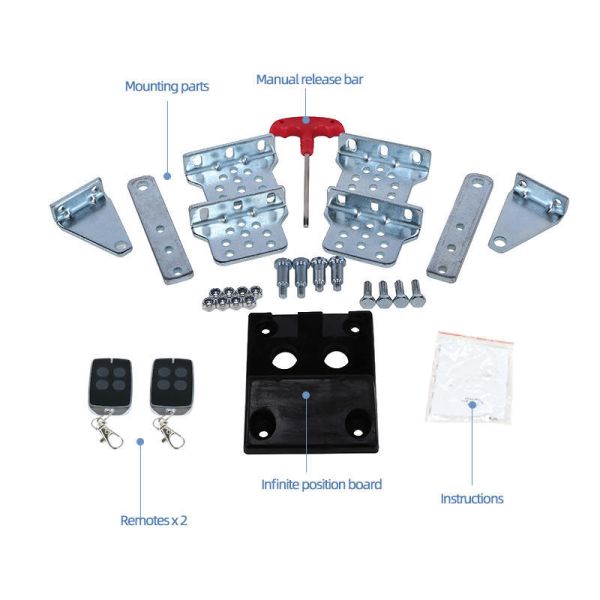 DC24V Swing Gate Opener with 300KG Capacity and Manual Release for Heavy Duty Automatic Gates