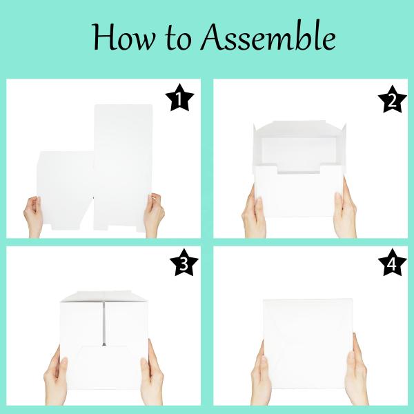 8х8х4 дюймовые коробки для упаковки подарков с крышкой покрытой бумагой