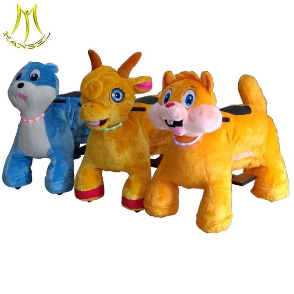 Hansel hot selling kids riding horse toy stuffed animals scooter for sale